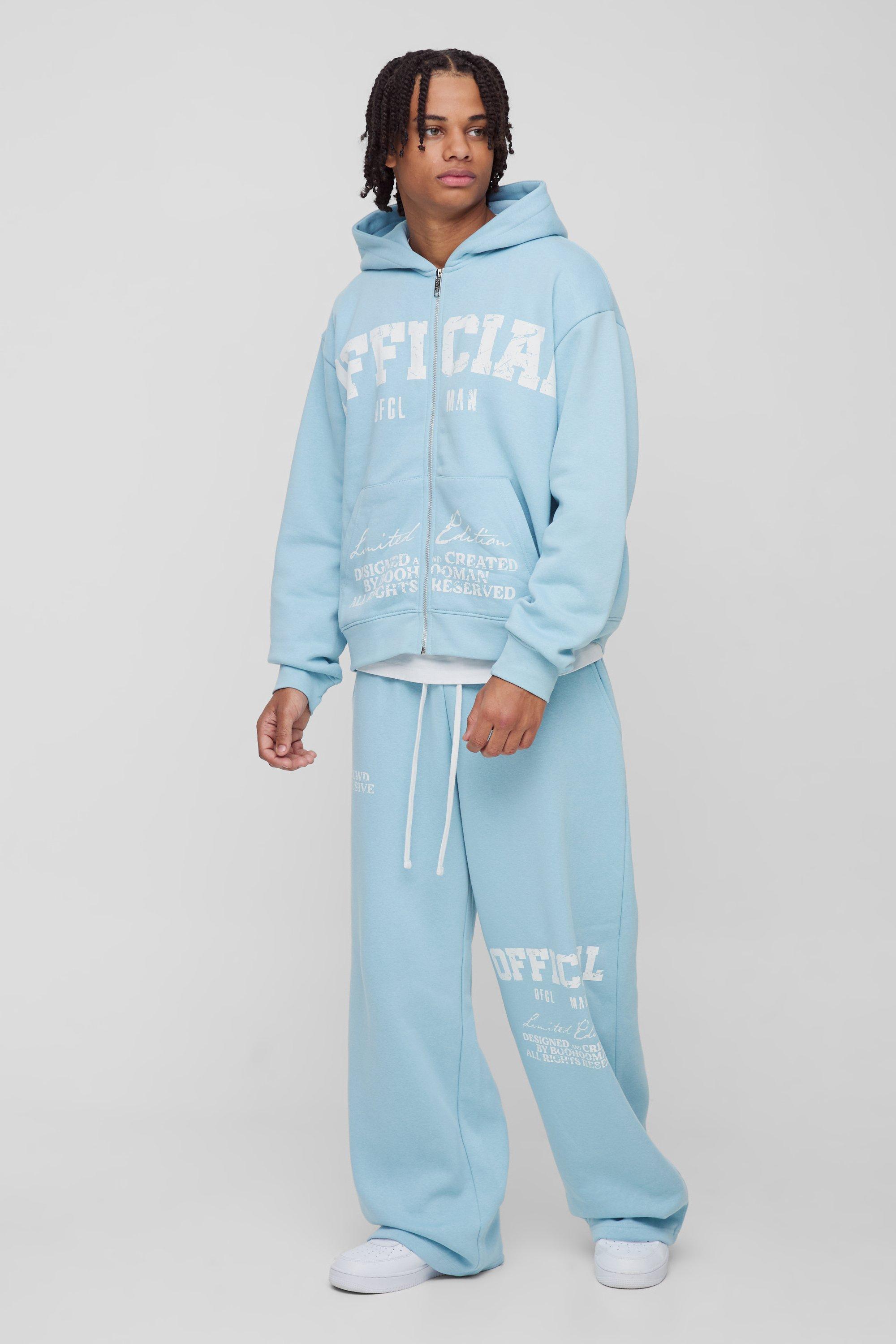 Oversized Worldwide Graffiti Tracksuit | boohooMAN USA